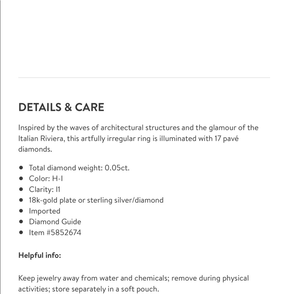 Monica Vinader Riva Diamond Stacking Wave Ring - image 5